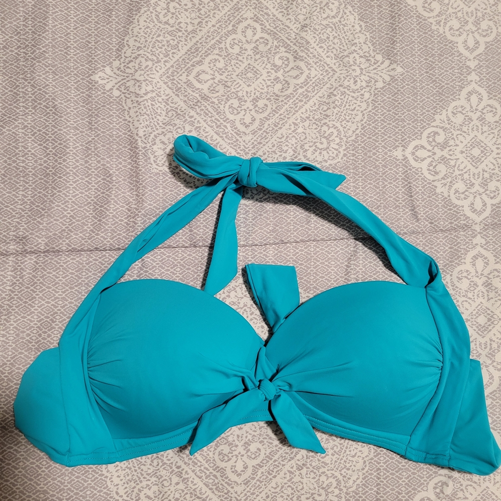 Apt. 9 Teal Swimwear Top